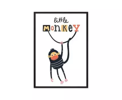 Постер Обезьяна Little monkey