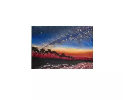 Постер ПАЛЬМЫ НА ЗАКАТЕ - 30x40 см