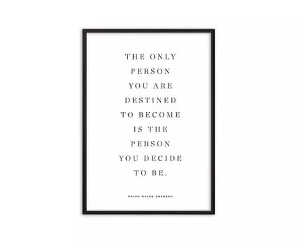Постер The only person…