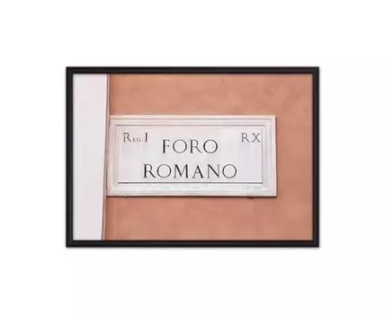 Постер в рамке Foro Romano 50х70 см (Розовый, 70)