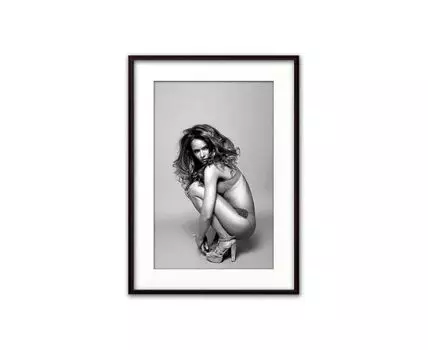 Постер в рамке Фотосессия 21х30 см (белый, черный, 30)