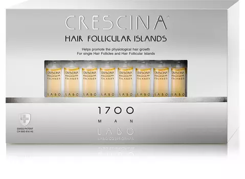 Crescina Лосьон для стимуляции роста волос для мужчин Follicular Islands 1700 №20 (Crescina, Crescina 1700)