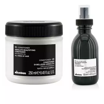 Davines Набор для красоты волос: кондиционер 250 мл + молочко 135 мл (Davines, OI)