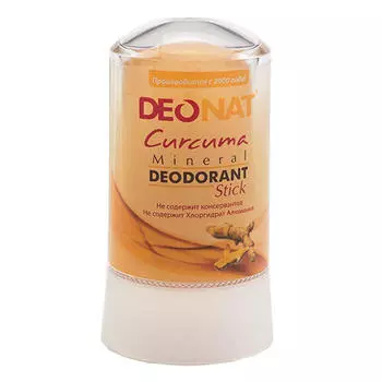 DeoNat Дезодорант кристалл с Куркумой, 60 г (DeoNat, Дезодоранты DeoNat)