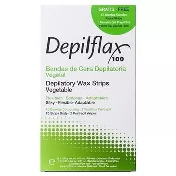 Depilflax Комплект полосок с воском для домашнего использования (Depilflax, Для тела)