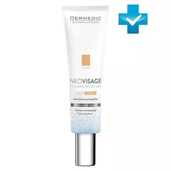Dermedic Тонирующий увлажняющий крем-флюид SPF 50+ для чувствительной кожи, песочный Sand, 30 мл (Dermedic, NeoVisage)
