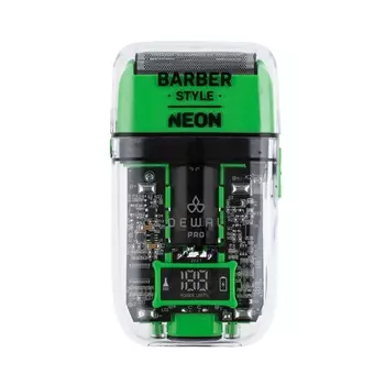 Dewal Pro Шейвер для проработки контуров и бороды Barber Style Neon Green, зеленый (Dewal Pro, Машинки)