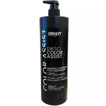 Dikson Бессульфатный стабилизирующий катионный шампунь после окрашивания Shampoo Cationic After Color, 1000 мл (Dikson, Dikso Color Assist)