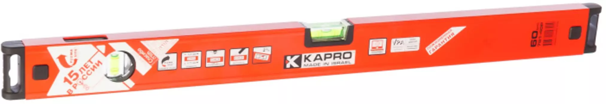 Уровень Kapro Genesis 2 глазка магнитный 60см Plumbsite 781-40-60PM