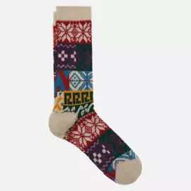Носки Anonymous Ism Multi Jacquard Pattern Crew, цвет бежевый, размер 41-44 EU