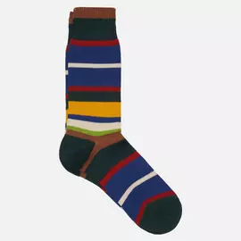 Носки Anonymous Ism Multi Stripes Crew, цвет зелёный, размер 44-46 EU