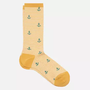 Носки Anonymous Ism Stripes Pile Crew, цвет жёлтый, размер 41-44 EU