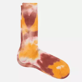 Носки Anonymous Ism Tie Dye Crew, цвет бордовый, размер 41-44 EU