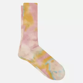 Носки Anonymous Ism Tie Dye Crew, цвет розовый, размер 44-46 EU