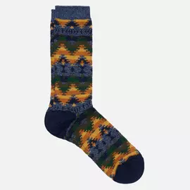 Носки Anonymous Ism Wigwam Jacquard Crew, цвет синий, размер 41-44 EU