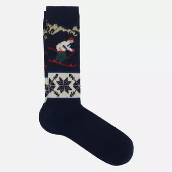 Носки Anonymous Ism Wool Ski Jacquard Crew, цвет синий, размер 41-44 EU