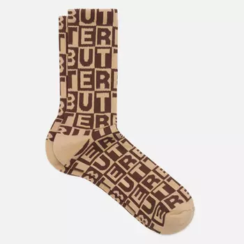 Носки Butter Goods Tile, цвет коричневый, размер 40-46 EU