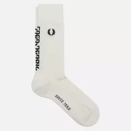 Носки Fred Perry Branded, цвет белый, размер 43-46 EU