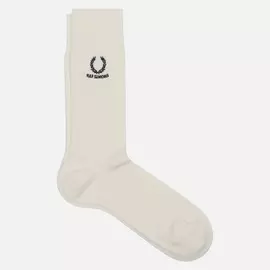 Носки Fred Perry x Raf Simons Embroidered, цвет белый, размер 43-46 EU