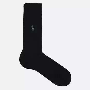 Носки Polo Ralph Lauren Egyptian Cotton Single, цвет чёрный, размер 43-46 EU