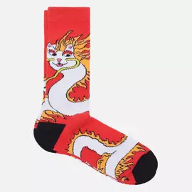 Носки RIPNDIP Dragonerm, цвет красный, размер 40-46 EU