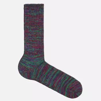 Носки Anonymous Ism 5 Color Mix Crew Rib, цвет фиолетовый, размер 44-46 EU