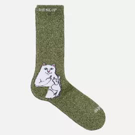 Носки RIPNDIP Lord Nermal, цвет зелёный, размер 40-46 EU