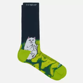 Носки RIPNDIP Lord Nermal Prisma, цвет зелёный, размер 40-46 EU