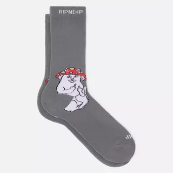 Носки RIPNDIP Lord Shroomy, цвет серый, размер 40-46 EU