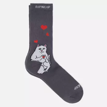 Носки RIPNDIP Nerm Love, цвет серый, размер 40-46 EU
