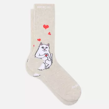 Носки RIPNDIP Nermal Loves, цвет серый, размер 40-46 EU