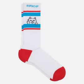 Носки RIPNDIP Peeking Nermal, цвет белый, размер 40-46 EU