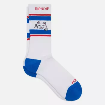Носки RIPNDIP Peeking Nermal, цвет белый, размер 40-46 EU