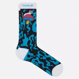 Носки RIPNDIP Psychedelic, цвет синий, размер 40-46 EU