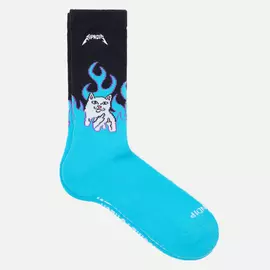 Носки RIPNDIP Welcome To Heck, цвет голубой, размер 40-46 EU
