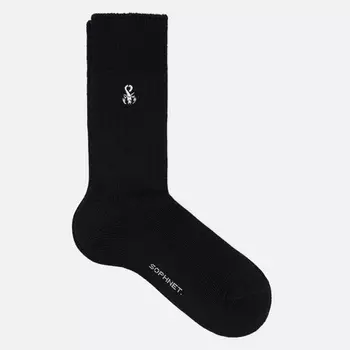 Носки SOPHNET. Ribbed Scorpion Logo, цвет чёрный, размер 42-46 EU