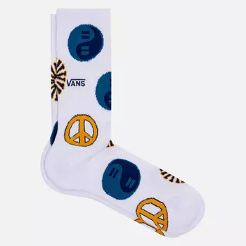 Носки Vans Take A Stand Crew, цвет белый, размер 38.5-42 EU
