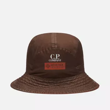 Панама C.P. Company Gore-G Type Logo, цвет коричневый