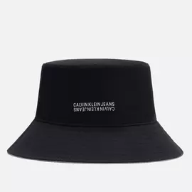 Панама Calvin Klein Jeans Monogram Cotton Reversible, цвет чёрный