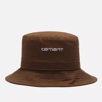 Панама Carhartt WIP Script, цвет коричневый, размер L-XL