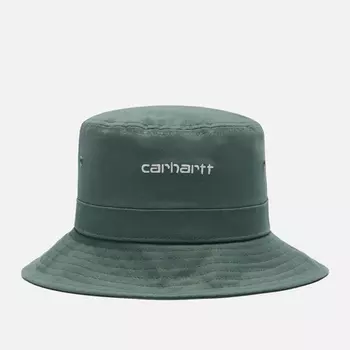 Панама Carhartt WIP Script, цвет зелёный, размер L-XL