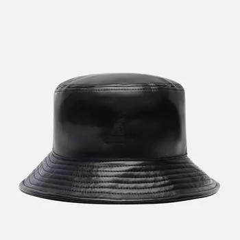 Панама Kangol Chain Faux Leather, цвет чёрный, размер L