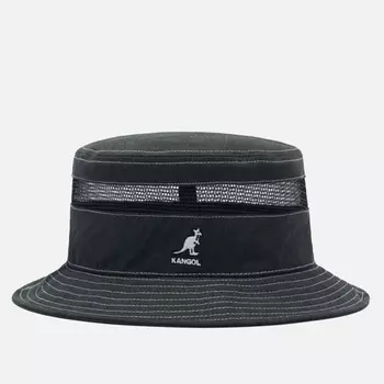 Панама Kangol Distressed Cotton Mesh, цвет чёрный, размер S-M
