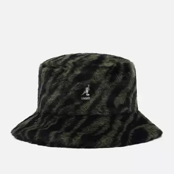 Панама Kangol Faux Fur, цвет зелёный, размер M