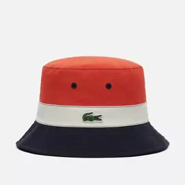 Панама Lacoste Lightweight Reversible Colourblock, цвет красный, размер M