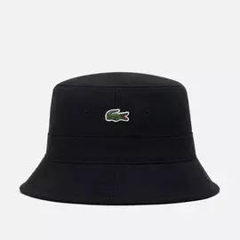 Панама Lacoste Organic Cotton Embroidered, цвет чёрный, размер M