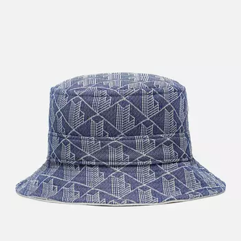 Панама Lacoste Reversible Signature Monogram Jacquard, цвет синий, размер M