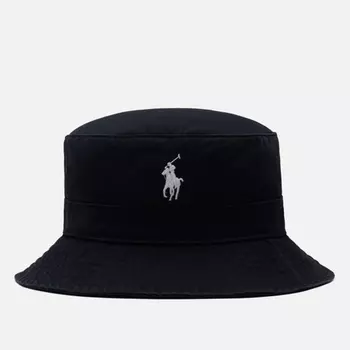 Панама Polo Ralph Lauren Loft Bucket Cotton Chino, цвет чёрный, размер S-M