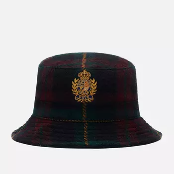 Панама Polo Ralph Lauren Logo Crest Wool Twill, цвет зелёный, размер S-M