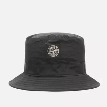 Панама Stone Island Nylon Metal In Econyl, цвет чёрный, размер L